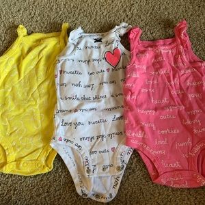 3-6 months tank top onesies